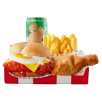 Spicy Brekkie Crunch Burger Box Delivery